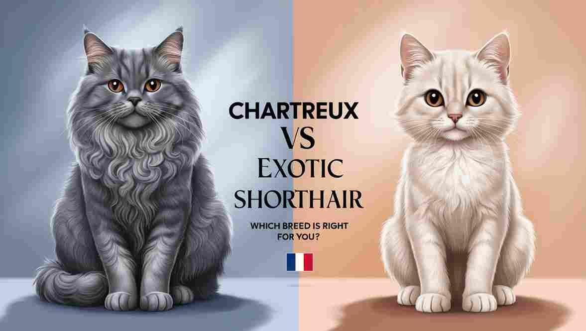 Chartreux vs Exotic Shorthair