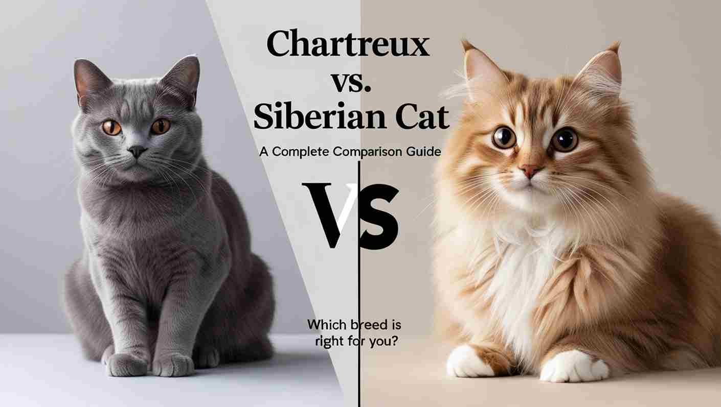 Chartreux vs Siberian cat